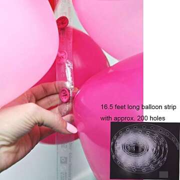 100Pcs Rainbow Party Balloon Garland & Arch Kit-100pcs Latex Balloons, 16 Feets Arch Balloon Decorat...