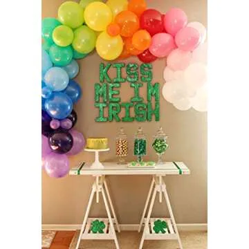 100Pcs Rainbow Party Balloon Garland & Arch Kit-100pcs Latex Balloons, 16 Feets Arch Balloon Decorating Strip for Baby Shower Birthday Wedding Party Backdrop