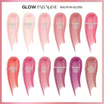 L’Oréal Paris Glow Paradise Hydrating Tinted Lip Balm-in-Gloss with Pomegranate Extract & Hyaluronic Acid, Ultra-Gentle, Non-Sticky Formula, Pristine Pink, 0.23 Fl Oz