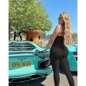 OMKAGI Strappy Backless Jumpsuits for Stylish Comfort