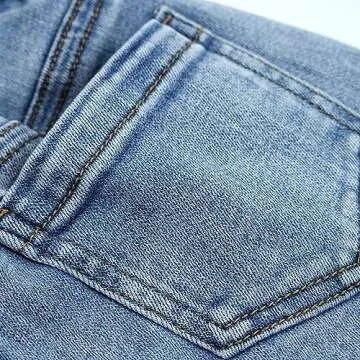 KIDSCOOL SPACE Baby Jeans - Trendy Toddler Jeans, Light Blue