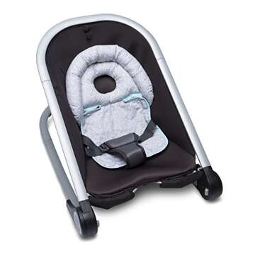 Boppy Head Support—Noggin Nest | Mint and Gray Elephants | with Pressure Relieving Cutout | for 3- or 5-Point Harness | 0-4 Months | for Bouncers, Strollers and Swings