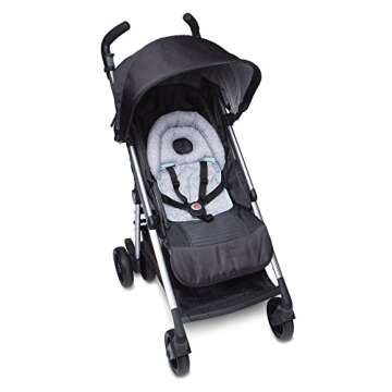 Boppy Head Support—Noggin Nest | Mint and Gray Elephants | with Pressure Relieving Cutout | for 3- or 5-Point Harness | 0-4 Months | for Bouncers, Strollers and Swings