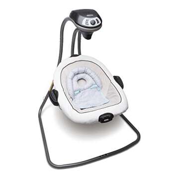 Boppy Head Support—Noggin Nest | Mint and Gray Elephants | with Pressure Relieving Cutout | for 3- or 5-Point Harness | 0-4 Months | for Bouncers, Strollers and Swings