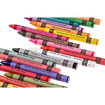 MilkToast Offensive Crayons - Hilarious Adult Gag Gift