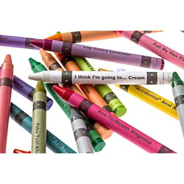 MilkToast Offensive Crayons - Hilarious Adult Gag Gift