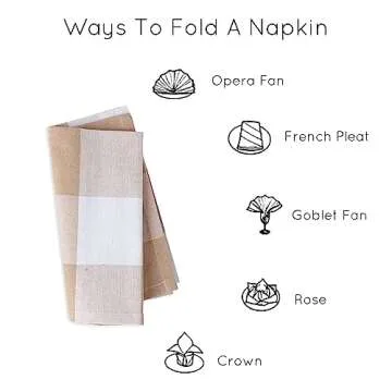 Encasa XO Cotton Cloth Napkins Set 12 | Durable & Stylish