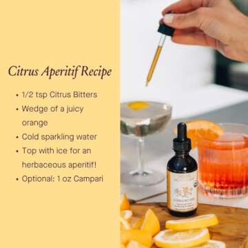 Urban Moonshine Citrus Bitters - Certified Organic - Bloating Relief* - Supports Liver Function & Appetite Regulation* - Gentle Detox* - Digestive Bitters - Gluten Free Herbal Supplement - 2 Fl Oz