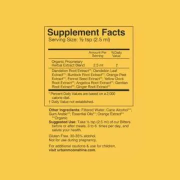 Urban Moonshine Citrus Bitters for Digestive Wellness