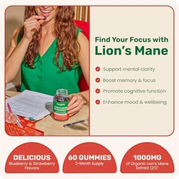 Fungies Lion's Mane Mushroom Gummies for Brain Health