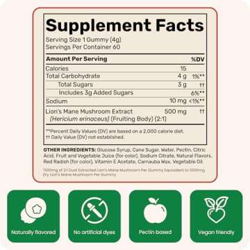 Fungies Lion's Mane Mushroom Gummies for Brain Health