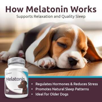 K9 Select Melatonin - Calming Aid for Large Dogs