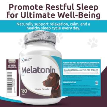 K9 Select Melatonin - Calming Aid for Large Dogs