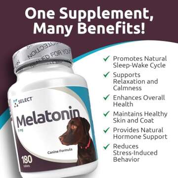 K9 Select Melatonin - Calming Aid for Large Dogs