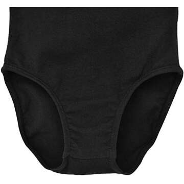 Dancina Toddler Leotard Long Sleeve Little Girls Team Basics First Gymnastics 2T Black