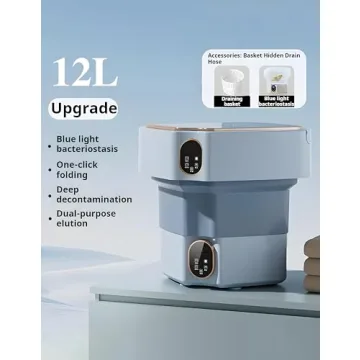 Compact 12L Mini Washing Machine for Small Clothes