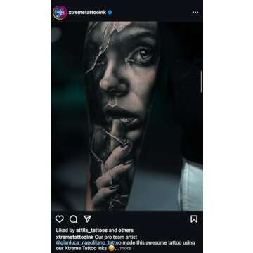 Xtreme Ink Black Magic Tattoo Ink, Experience the Enchantment of Premium Black Pigment, Smooth Application, True Colors, and Uncompromised Safety - Elevate Your Artistry with Xtreme Tattoo Inks (1 oz)