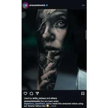 Xtreme Ink Black Magic Tattoo Ink, Experience the Enchantment of Premium Black Pigment, Smooth Application, True Colors, and Uncompromised Safety - Elevate Your Artistry with Xtreme Tattoo Inks (1 oz)