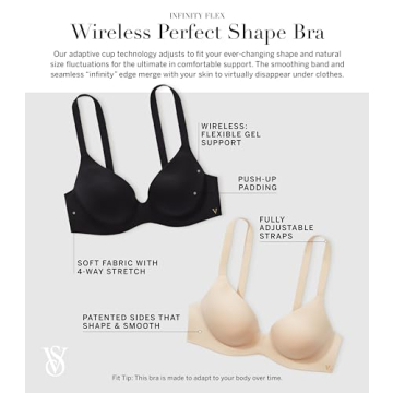 Victoria's Secret Infinity Flex Push Up Bra Comfortable Support