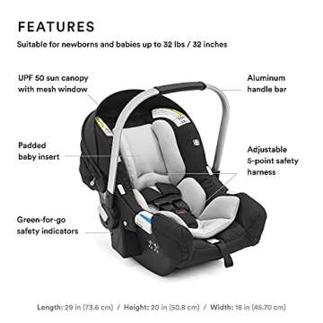 Stokke PIPA by Nuna Car Seat, Black - Ergonomic Design - Effortless Installation - Adjustable Safety...