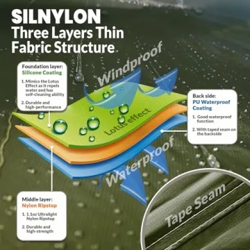 Onewind 12ft Ultralight Hammock Tarp - Waterproof and Compact