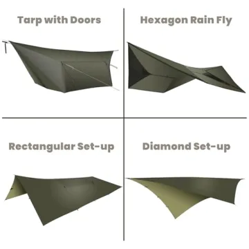 Onewind 12ft Ultralight Hammock Tarp - Waterproof and Compact