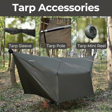 Onewind 12ft Ultralight Hammock Tarp - Waterproof and Compact