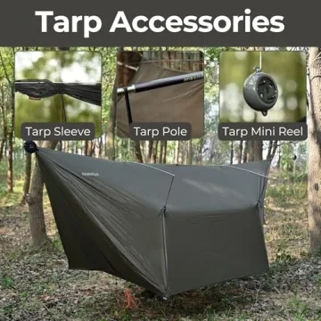 Onewind 12ft Ultralight Hammock Tarp - Waterproof and Compact