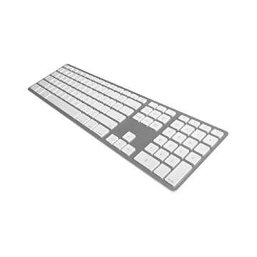 Matias FK418BTS Bluetooth Wireless Aluminum Keyboard with Numeric Keypad and 4-Device Sync - Compati...