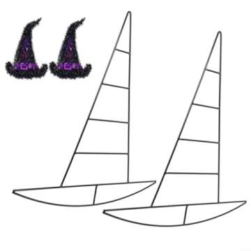 Metal Witch Hat Wreath Frame - DIY Seasonal Decoration