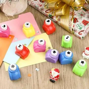 LoveInUSA Punch Craft Set, 10 Pack Hole Punch Shapes Hole Punch Shape Scrapbooking Supplies Shapes Hole Punch Great for Crafting & Fun Projects