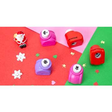 LoveInUSA Punch Craft Set, 10 Pack Hole Punch Shapes Hole Punch Shape Scrapbooking Supplies Shapes Hole Punch Great for Crafting & Fun Projects