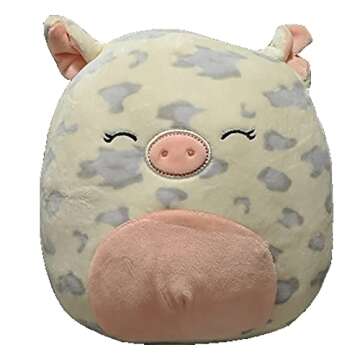 Squishmallow Official Kellytoy Rosie Sleepy Pig 7.5 Inch Plush Toy