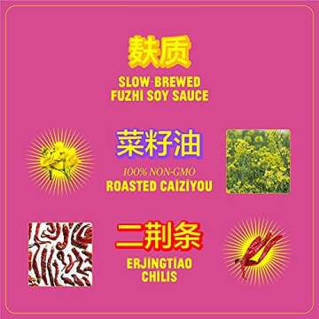 FLYBYJING XL Spicy Sweet Chili Sauce - Perfect for Noodles, Meats, Veggies, and Dumplings - All-Natural and Vegan Zhong Sauce, Use as Marinade and Glaze, 6oz (Pack of 1)