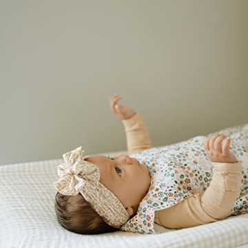 Cute Tan Gingham Changing Pad Cover for Babies