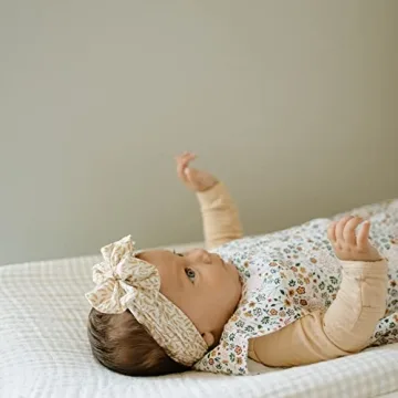 Cute Tan Gingham Changing Pad Cover for Babies