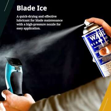 Wahl Professional Blade Ice Spray Blade Coolant Cleaner Lubricant Instant Cooling 414ml