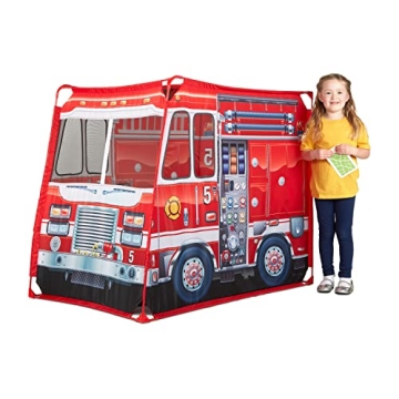 Melissa & Doug Fire Truck Play Tent for Kids Age 3+