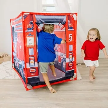 Melissa & Doug Fire Truck Play Tent for Kids Age 3+