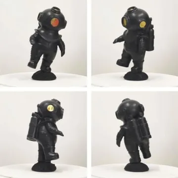 HAUCOZE Diver Sculpture Unique Polyresin Decor Gift