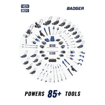 WILD BADGER POWER 40V Cordless Snow Blower for Winter