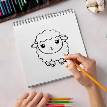 TSPVOTUS Bold and Easy Baby Animals Coloring Book for Adults and Kids, Spiral Bound Edition, 30 Designs Coloring Pages of Cute Animals for Stress Relief and Relaxation