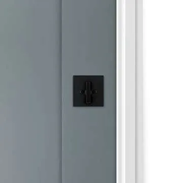 Kwikset 660 Contemporary Deadbolt Deadbolt Lock, Matte Black Square Exterior Keyed Front Entry Door, Pick Resistant SmartKey Rekey Security, Single Cylinder Dead Bolt