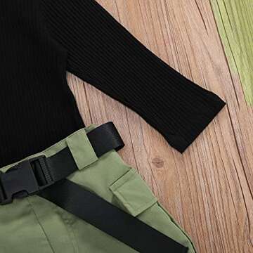 Stylish Toddler Girl Long Sleeve Knit Top and Skirt Set