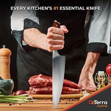 DaTerra Cucina Chef Knife - 8 Inch | Eisenrose German Steel Professional Kitchen Knives