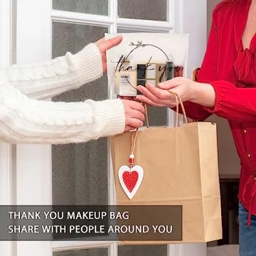 Ireer 100 Pcs Cosmetic Bags - Bulk Thank You Gifts