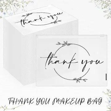 Ireer 100 Pcs Cosmetic Bags - Bulk Thank You Gifts