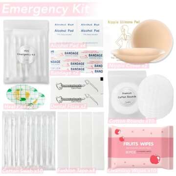 Women's Emergency Kit for Weddings 29 Essential Items for Brides Daily Use All in One Travel Kit Personal Care Survival Set for Team Bride (Queen Beige)