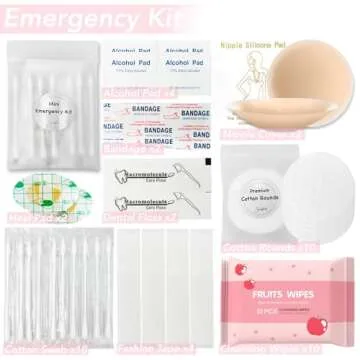 Women's Emergency Kit for Weddings 29 Essential Items for Brides Daily Use All in One Travel Kit Personal Care Survival Set for Team Bride (Queen Beige)