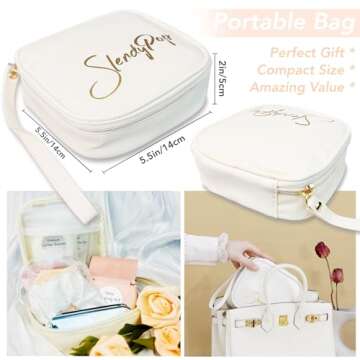 Women's Emergency Kit for Weddings 29 Essential Items for Brides Daily Use All in One Travel Kit Personal Care Survival Set for Team Bride (Queen Beige)